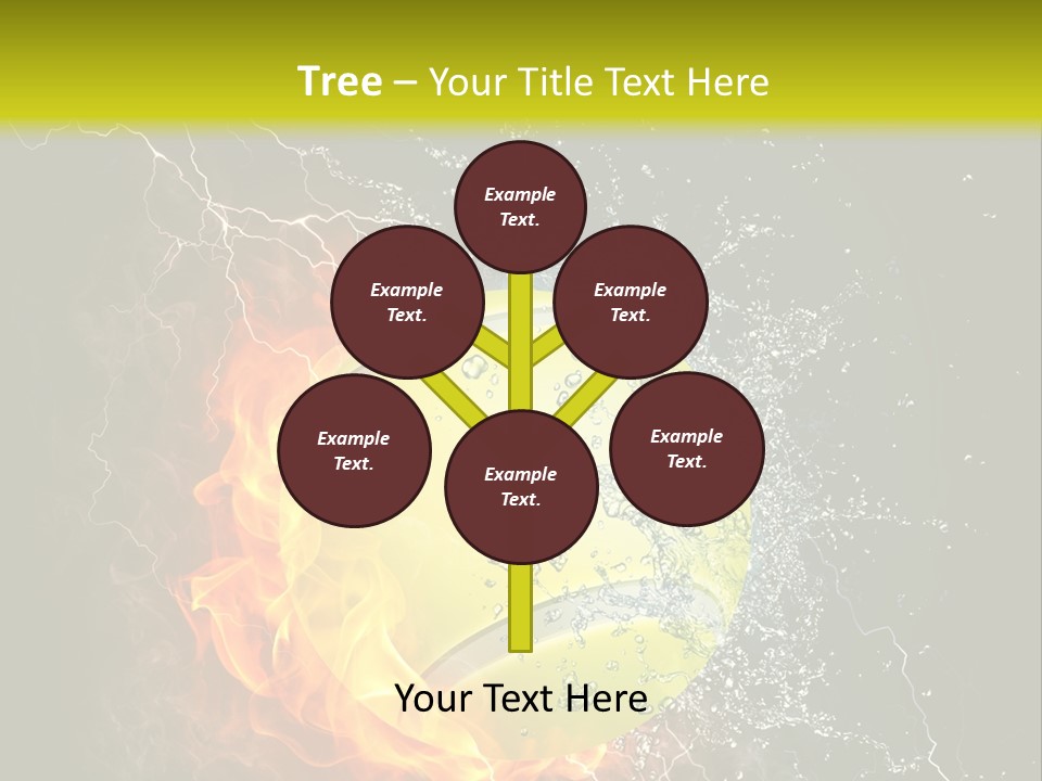 Tennis Ball Grand PowerPoint Template