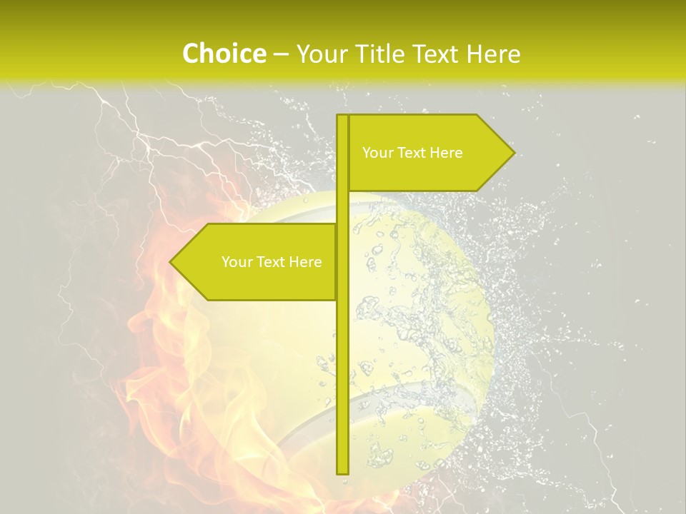 Tennis Ball Grand PowerPoint Template