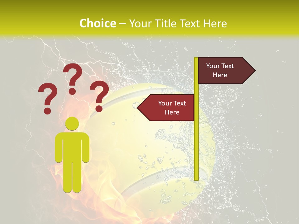 Tennis Ball Grand PowerPoint Template