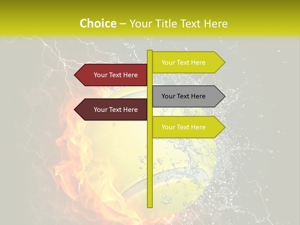 Tennis Ball Grand PowerPoint Template