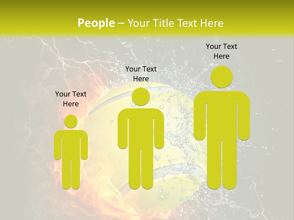 Tennis Ball Grand PowerPoint Template