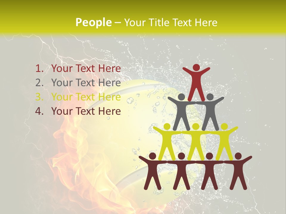 Tennis Ball Grand PowerPoint Template