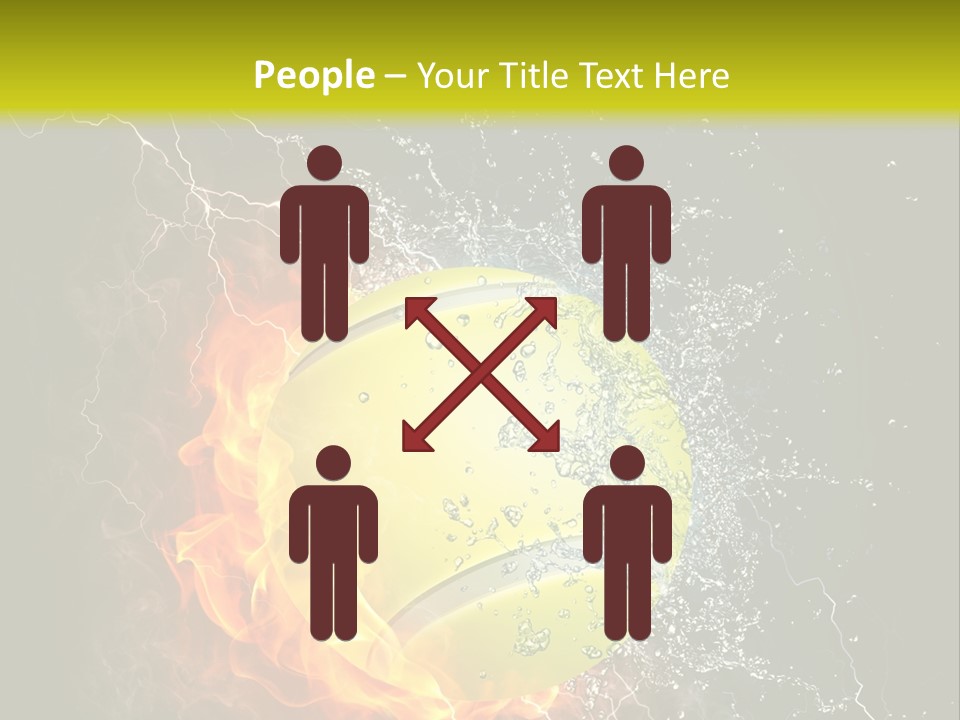 Tennis Ball Grand PowerPoint Template