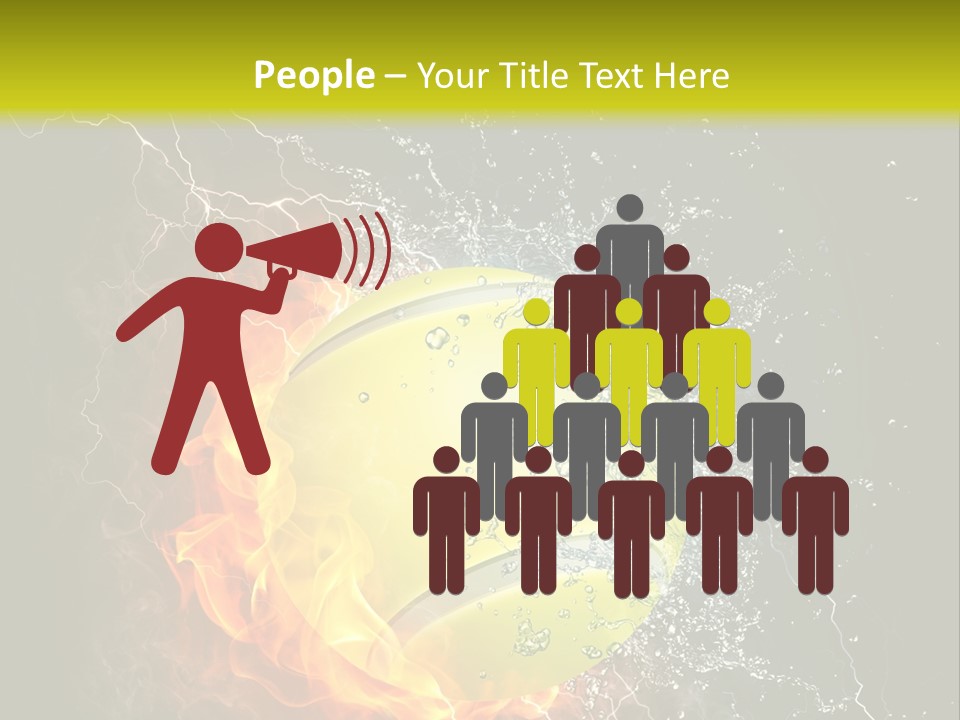 Tennis Ball Grand PowerPoint Template