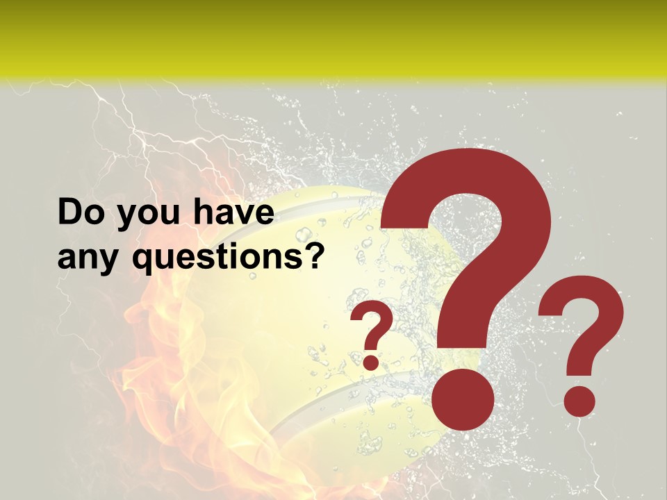 Tennis Ball Grand PowerPoint Template