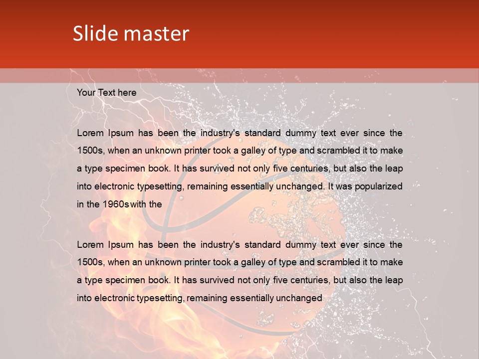 Water Power Colour PowerPoint Template