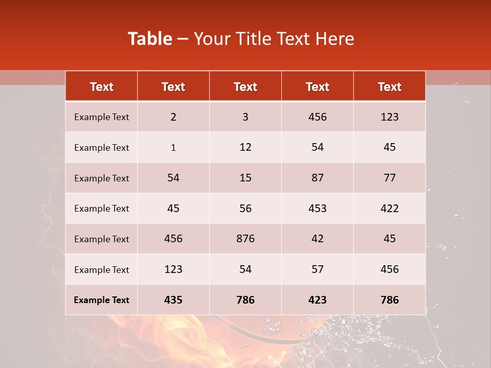 Water Power Colour PowerPoint Template