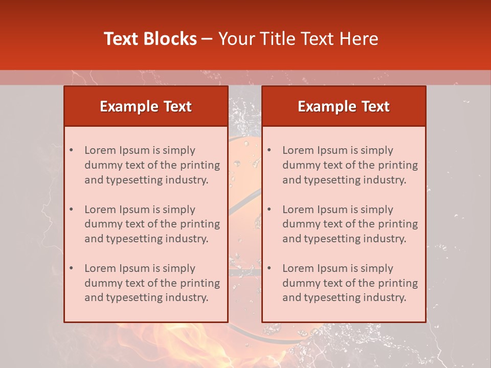 Water Power Colour PowerPoint Template