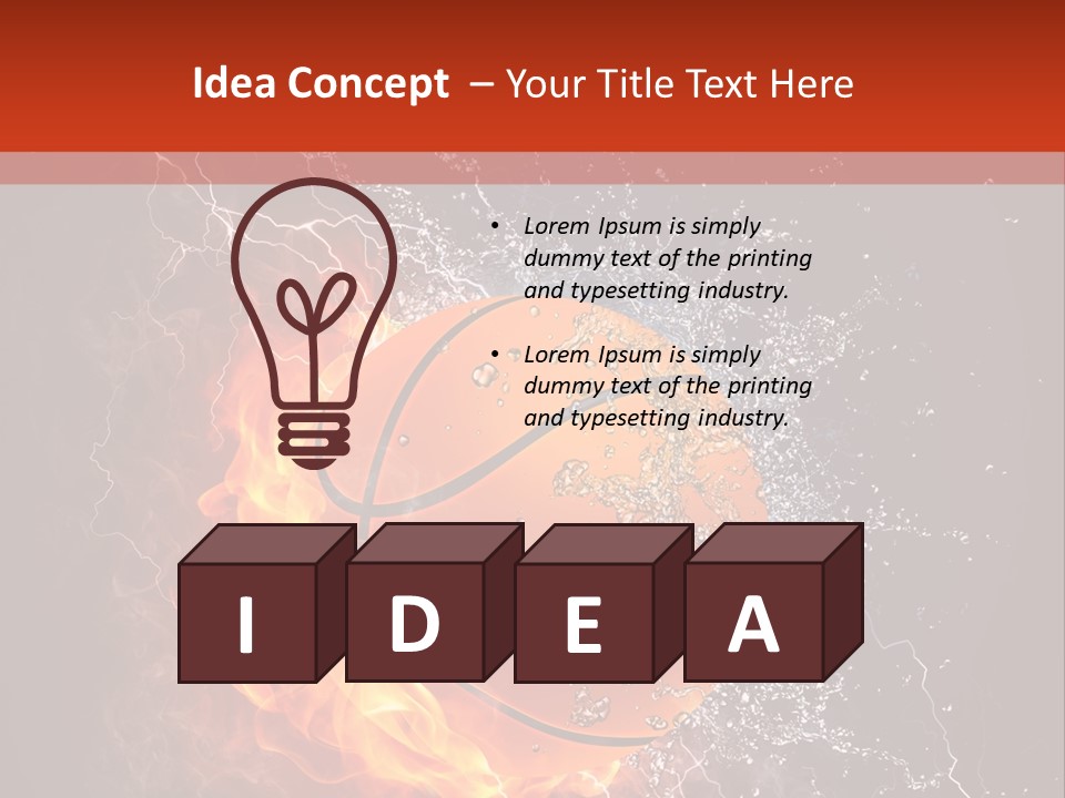Water Power Colour PowerPoint Template
