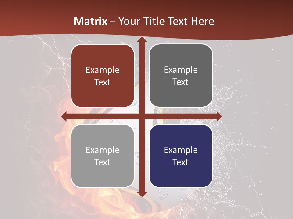 Thunder Liquid Play PowerPoint Template