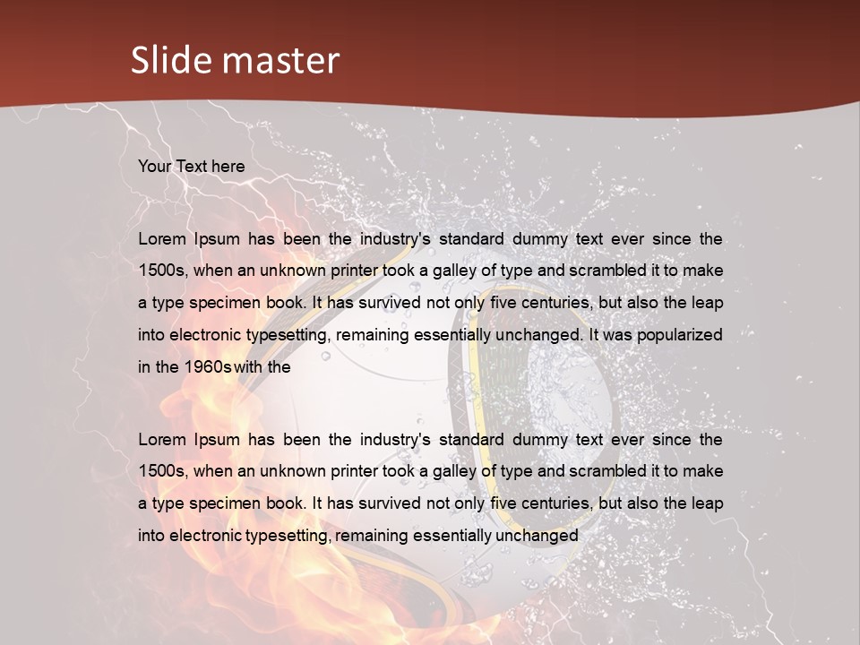 Thunder Liquid Play PowerPoint Template