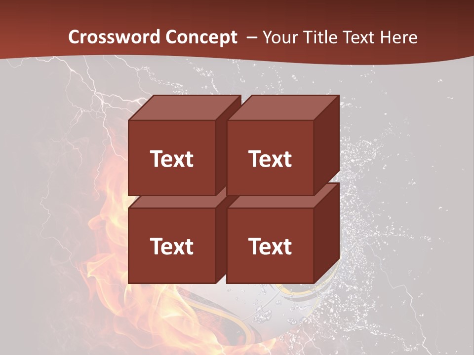 Thunder Liquid Play PowerPoint Template