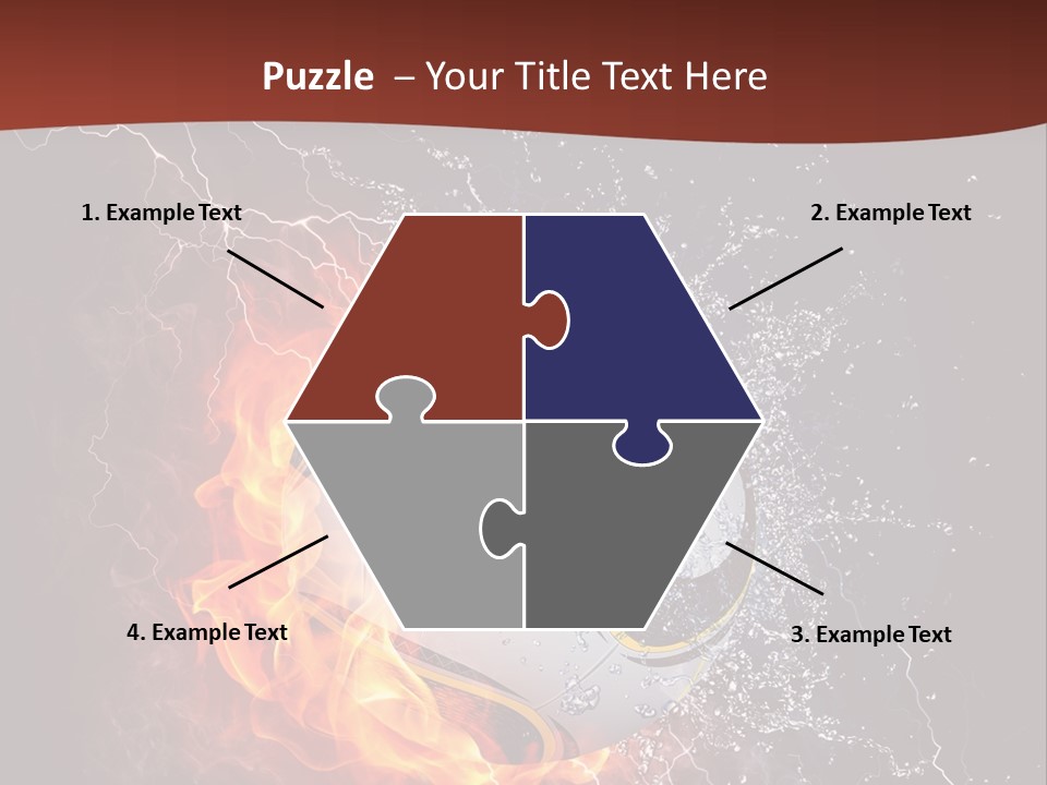 Thunder Liquid Play PowerPoint Template