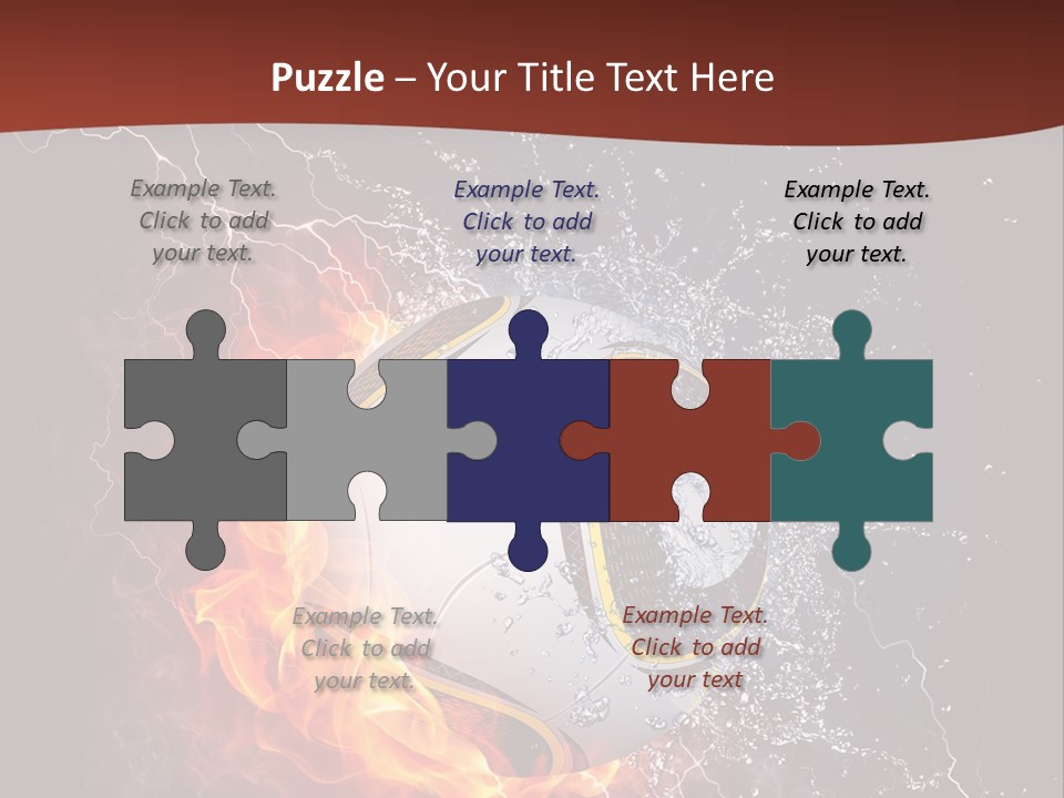 Thunder Liquid Play PowerPoint Template