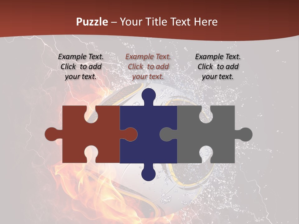 Thunder Liquid Play PowerPoint Template