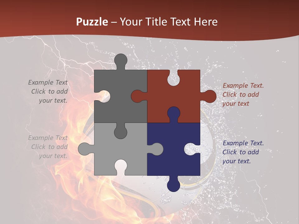 Thunder Liquid Play PowerPoint Template