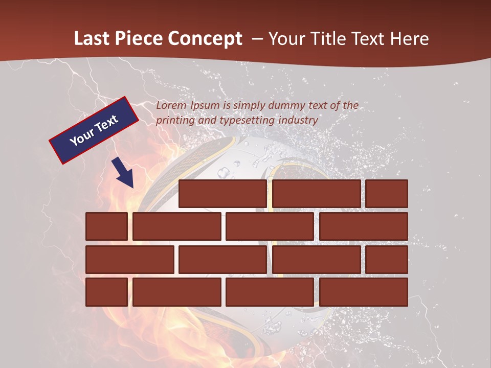 Thunder Liquid Play PowerPoint Template