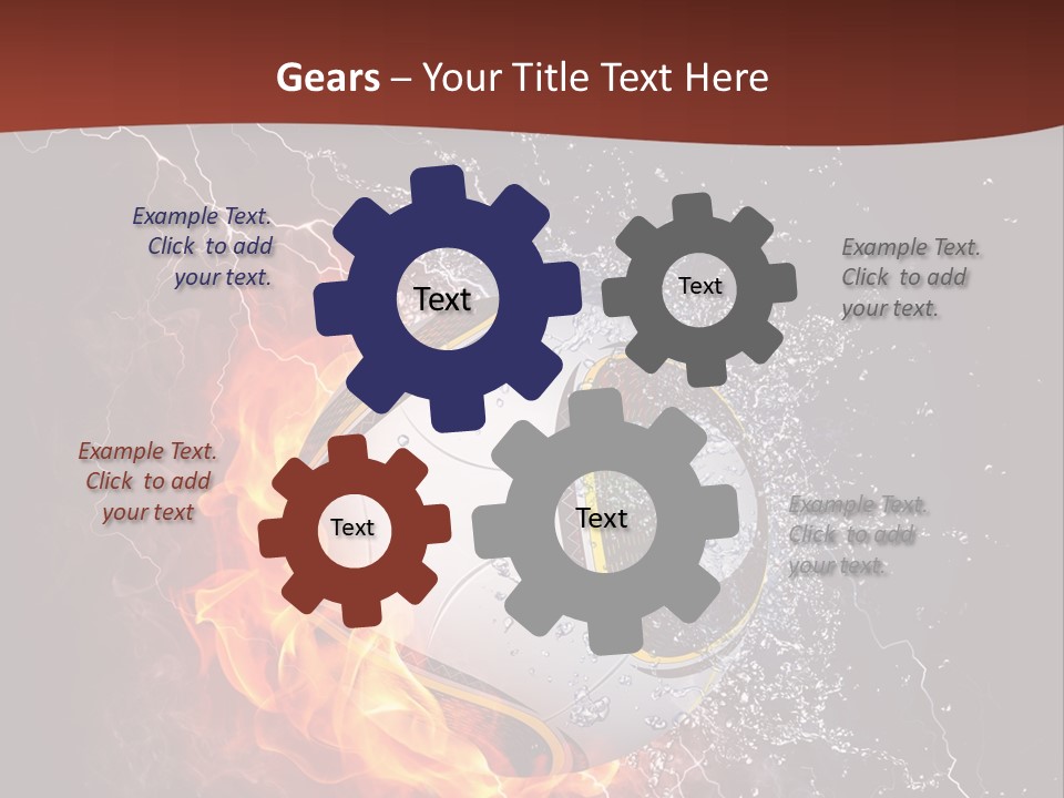 Thunder Liquid Play PowerPoint Template