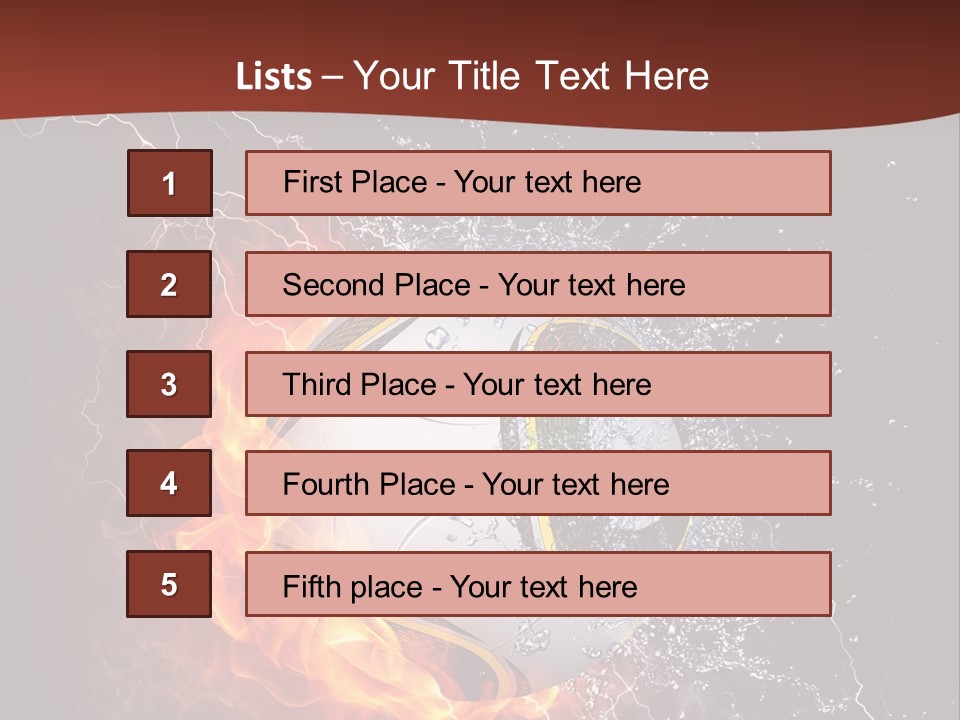Thunder Liquid Play PowerPoint Template