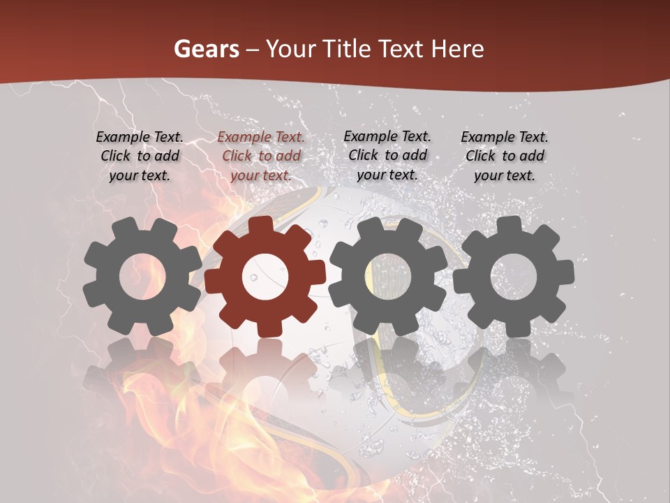 Thunder Liquid Play PowerPoint Template