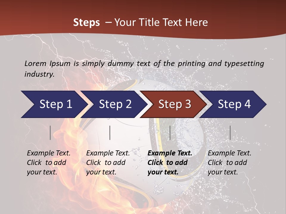 Thunder Liquid Play PowerPoint Template