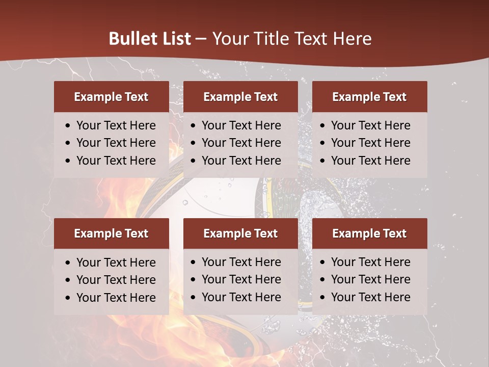 Thunder Liquid Play PowerPoint Template