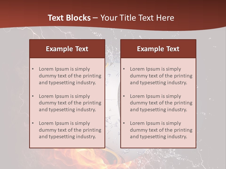Thunder Liquid Play PowerPoint Template