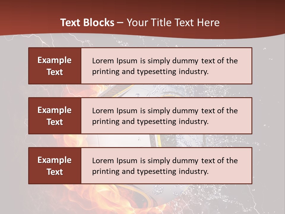 Thunder Liquid Play PowerPoint Template