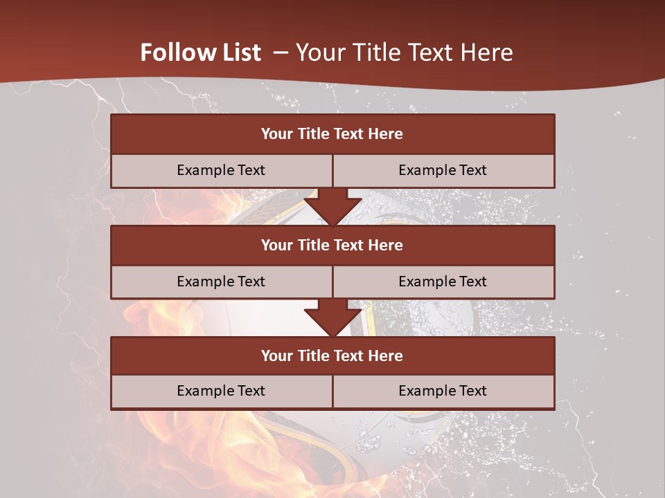 Thunder Liquid Play PowerPoint Template