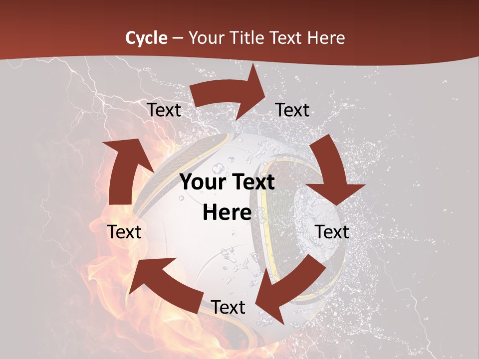 Thunder Liquid Play PowerPoint Template