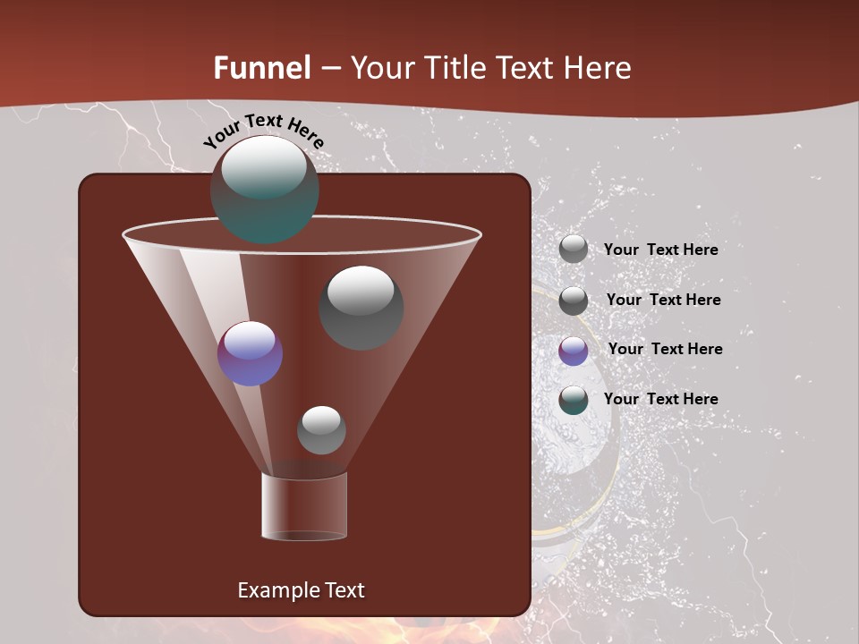 Thunder Liquid Play PowerPoint Template
