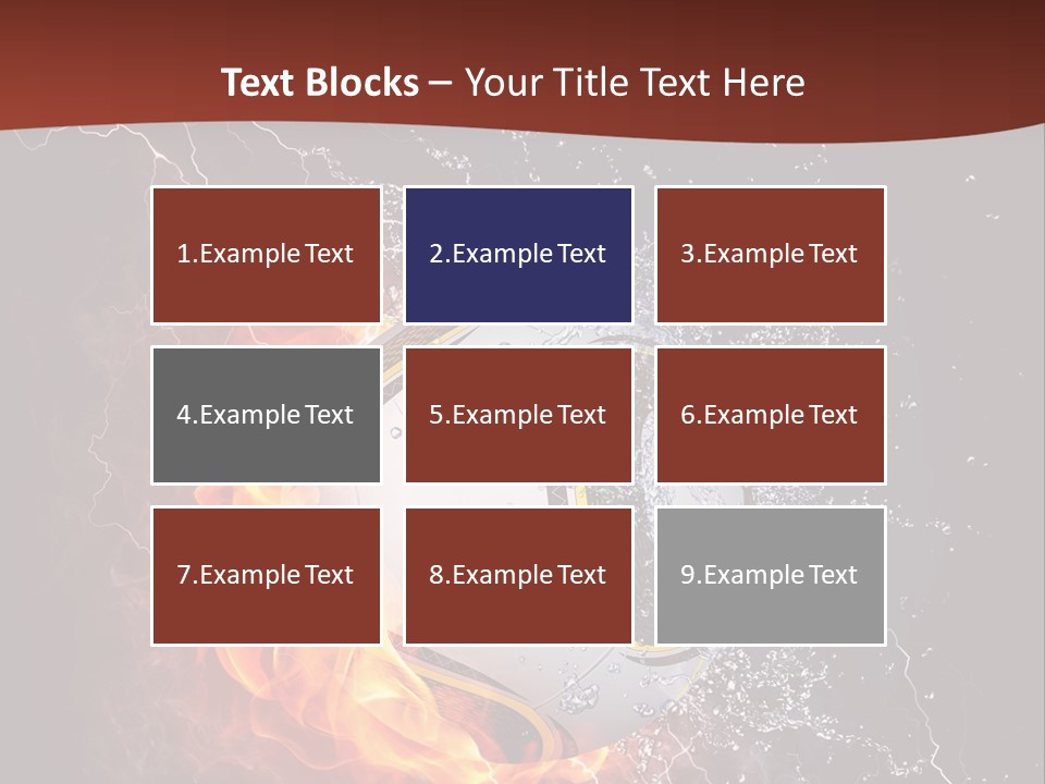 Thunder Liquid Play PowerPoint Template