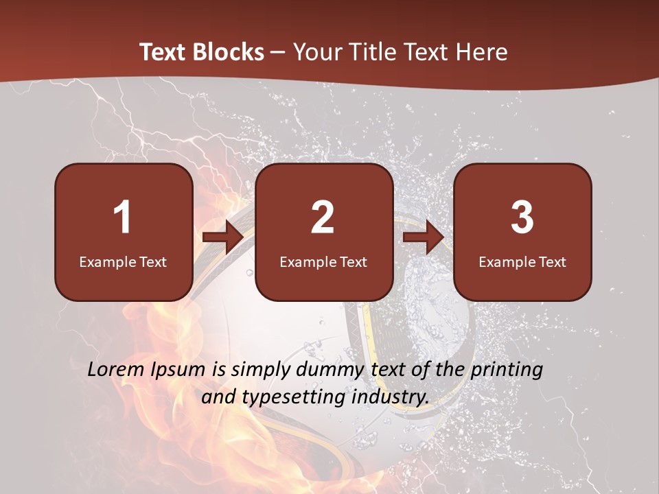 Thunder Liquid Play PowerPoint Template