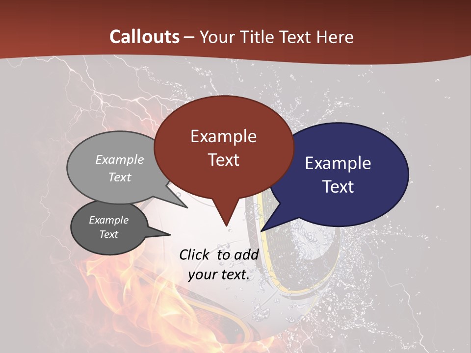 Thunder Liquid Play PowerPoint Template