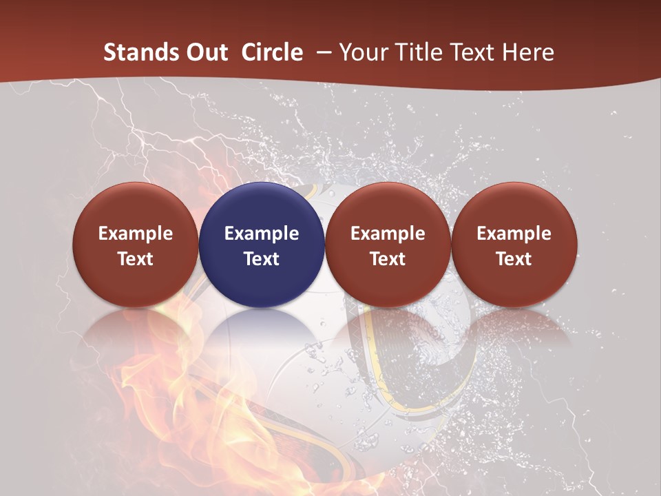 Thunder Liquid Play PowerPoint Template