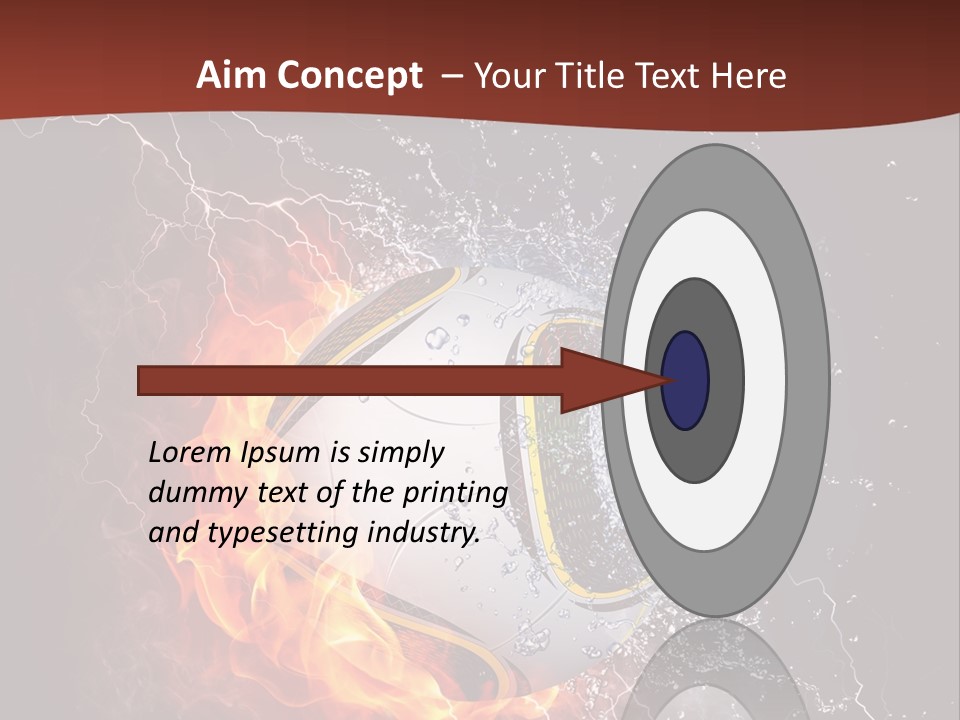 Thunder Liquid Play PowerPoint Template