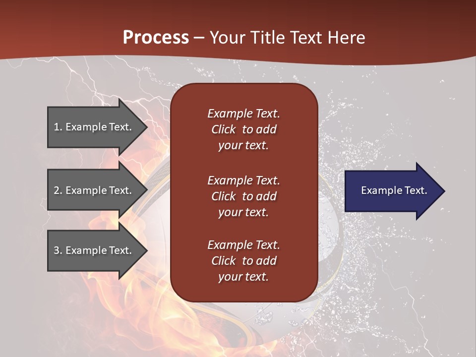 Thunder Liquid Play PowerPoint Template