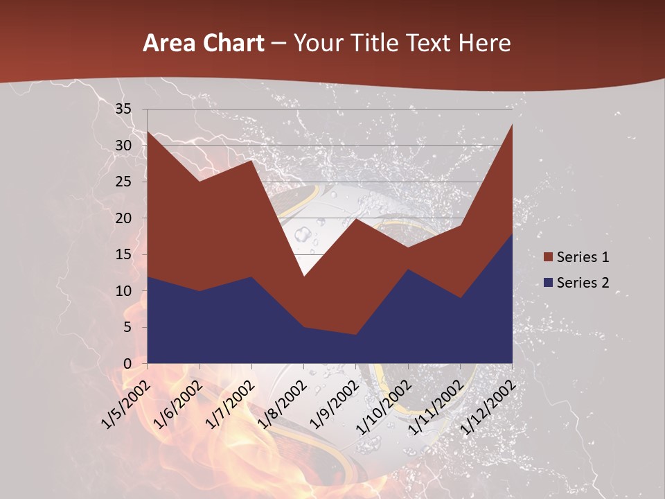 Thunder Liquid Play PowerPoint Template