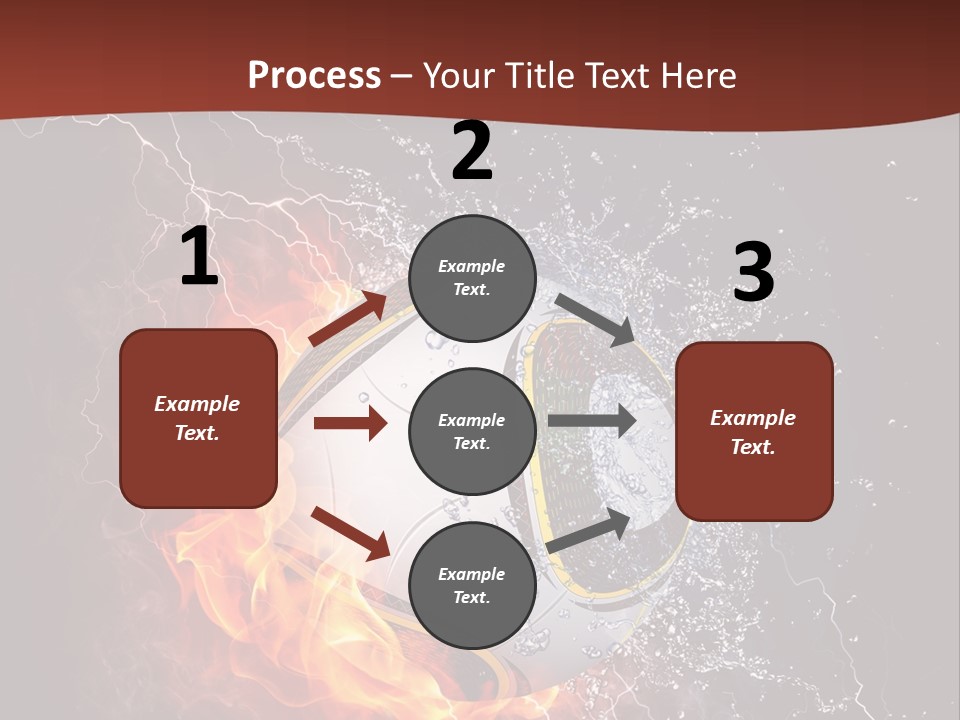 Thunder Liquid Play PowerPoint Template