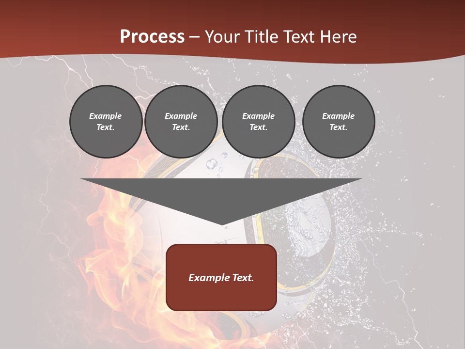 Thunder Liquid Play PowerPoint Template