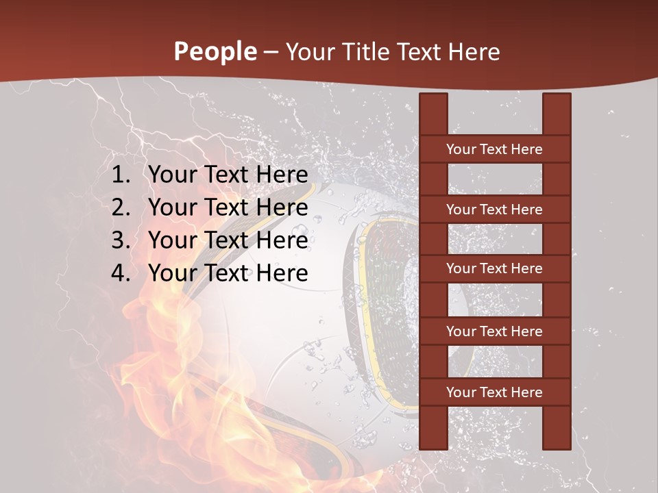 Thunder Liquid Play PowerPoint Template