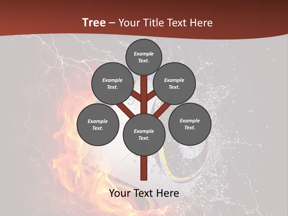 Thunder Liquid Play PowerPoint Template