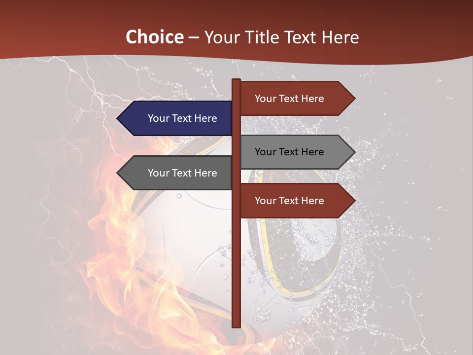 Thunder Liquid Play PowerPoint Template