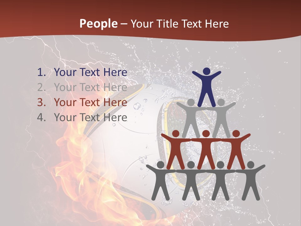 Thunder Liquid Play PowerPoint Template