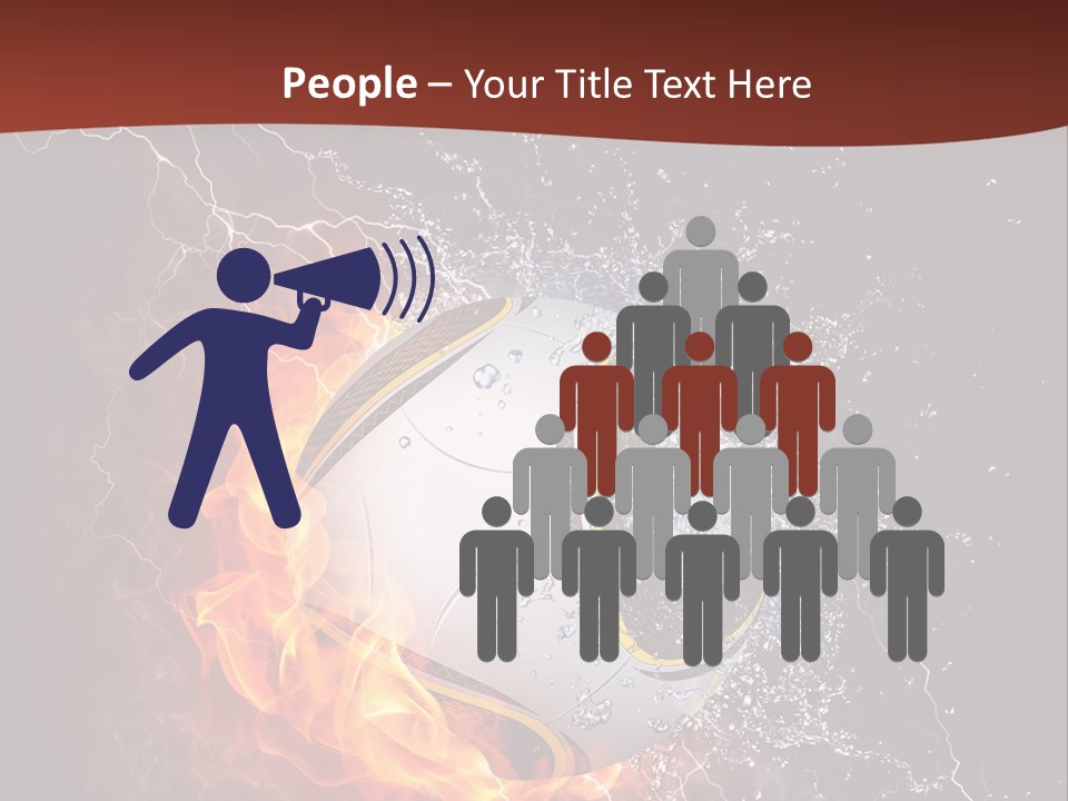 Thunder Liquid Play PowerPoint Template