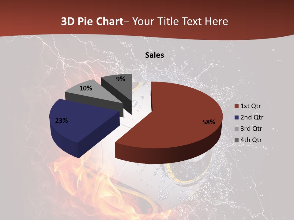 Thunder Liquid Play PowerPoint Template