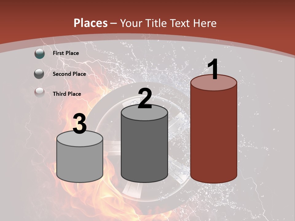 Water Circle Storm PowerPoint Template