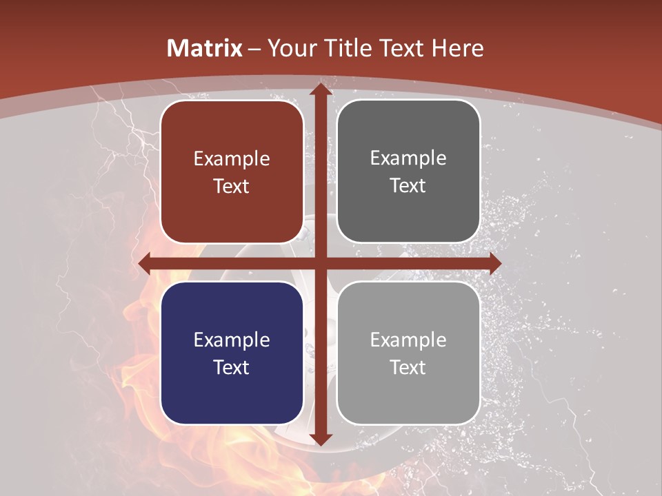 Water Circle Storm PowerPoint Template
