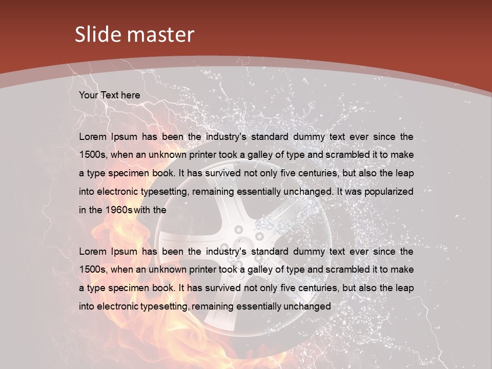 Water Circle Storm PowerPoint Template