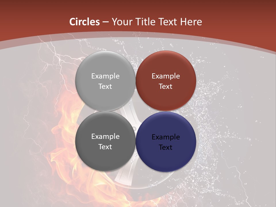 Water Circle Storm PowerPoint Template